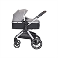 Carrozzina combinata VIOLA SET con cesta per neonato GREY